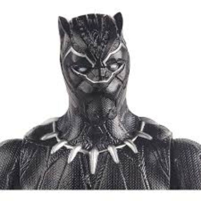 Figurina Black Panther, Titan Hero, 30 cm, negru, 3 ani+