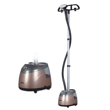 Aparat de calcat profesional Garment Steamer DSP, Vertical, Putere 2000 W, 4 Trepte de putere, Talpa metalica, Capacitate bazin 2.5 L, Dubla protectie la supraincalzire