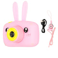 Aparat foto digital pentru copii, Roz, 1080P 30fps, LCD display 2.0", 600 mAh, Jocuri, Temporizator, Constructie durabila, ABS/Silicon