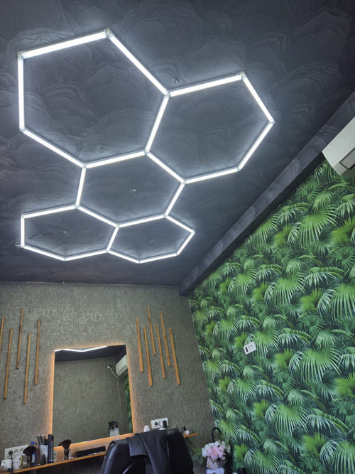 Aplica LED Hexagon HoneyComb, 5 Hexagoane Tavan/Perete 2548x1715