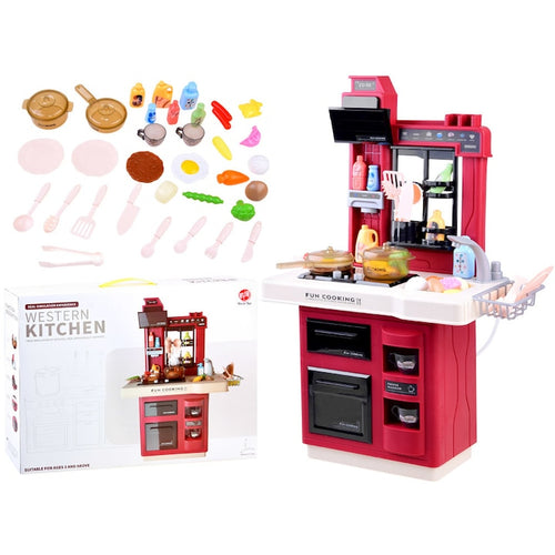 Bucatarie copii cu sunete si lumini ZA3877, Plastic, 65 x 45 x 24 cm, Multicolor - xStoc