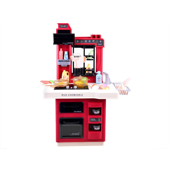 Bucatarie copii cu sunete si lumini ZA3877, Plastic, 65 x 45 x 24 cm, Multicolor - xStoc