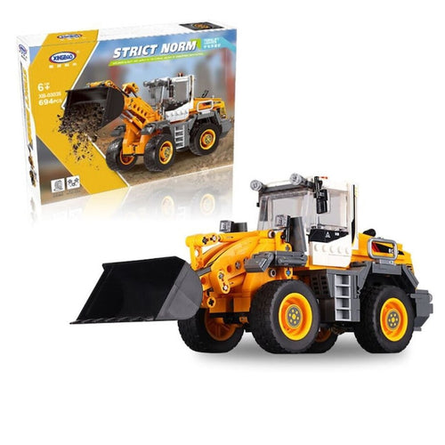Buldozer de construit, 694 de piese, Multicolor - xStoc