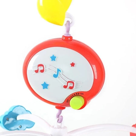 Carusel muzical de patut pentru bebelusi cu rotatie, muzica si lumini SL163