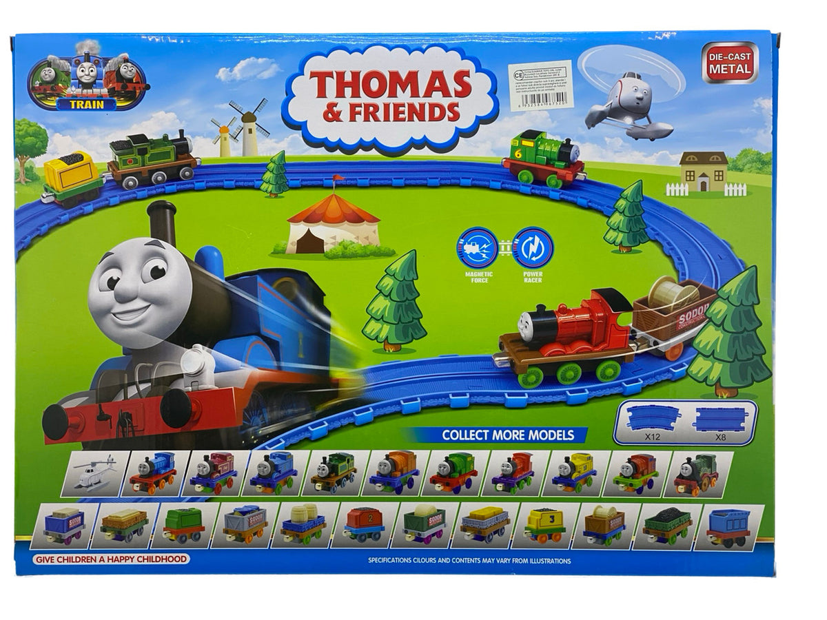 Circuit Tren Thomas magnetic din metal cu 8 piese