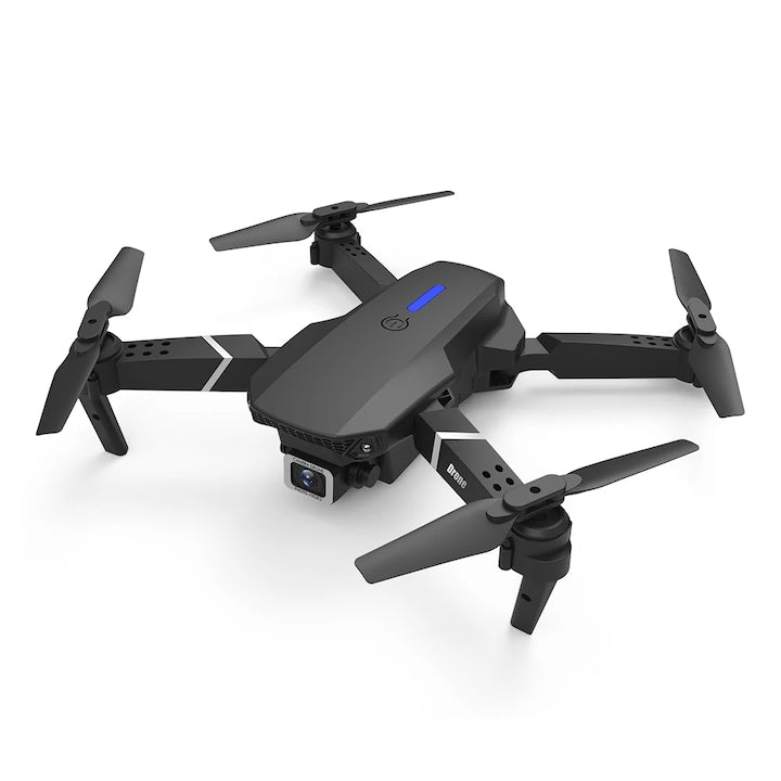 Drona portabila, cu picioare pliabile, cu camera 4k, Video si poze, Telecomanda cu suport telefon, aplicatie pentru telefon, Baterie 3.7V 1800mAh, Distanta 80-100m, Negru