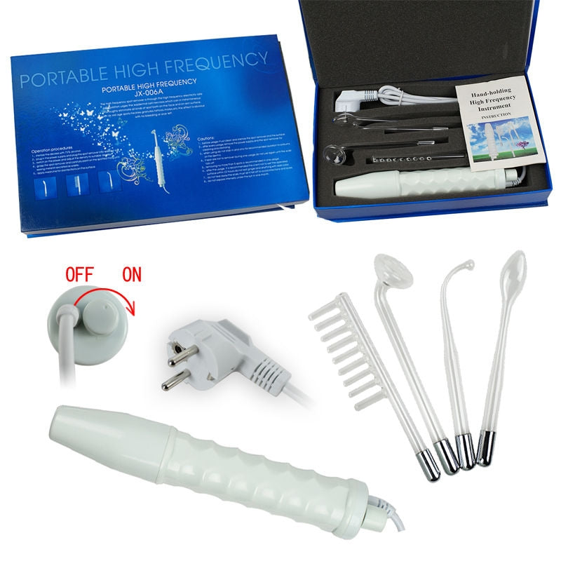 Electroderm Portabil Cosmetica cu 4 Capete Lumina Mov (Anti-Acnee) - xStoc