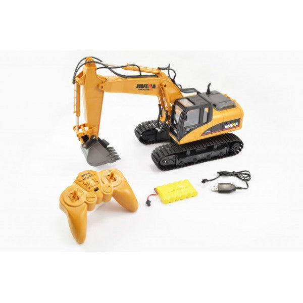 Excavator cu telecomanda Cupa Metalica scara 1/14 2.4Ghz -15 Functii