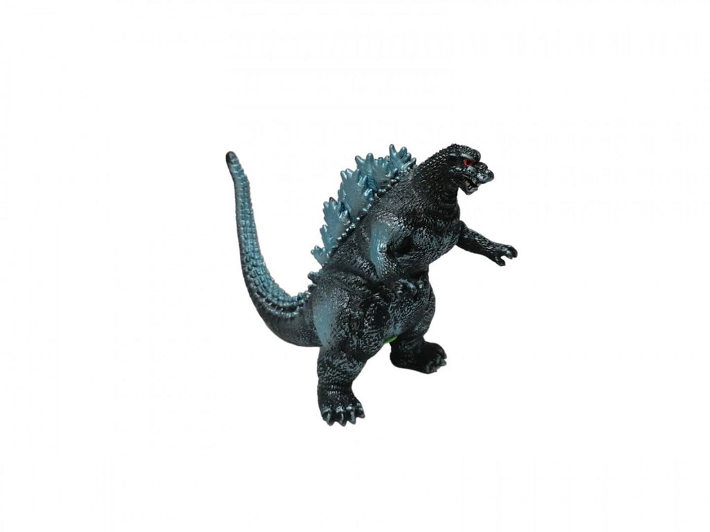 Figurina Godzilla, cu baterii si sunete din cauciuc moale, albastru, 33 cm Lungime