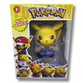 Figurina  Pokemon Pikachu, Model Bataus, din Plastic cauciucat, 10 cm, Multicolor