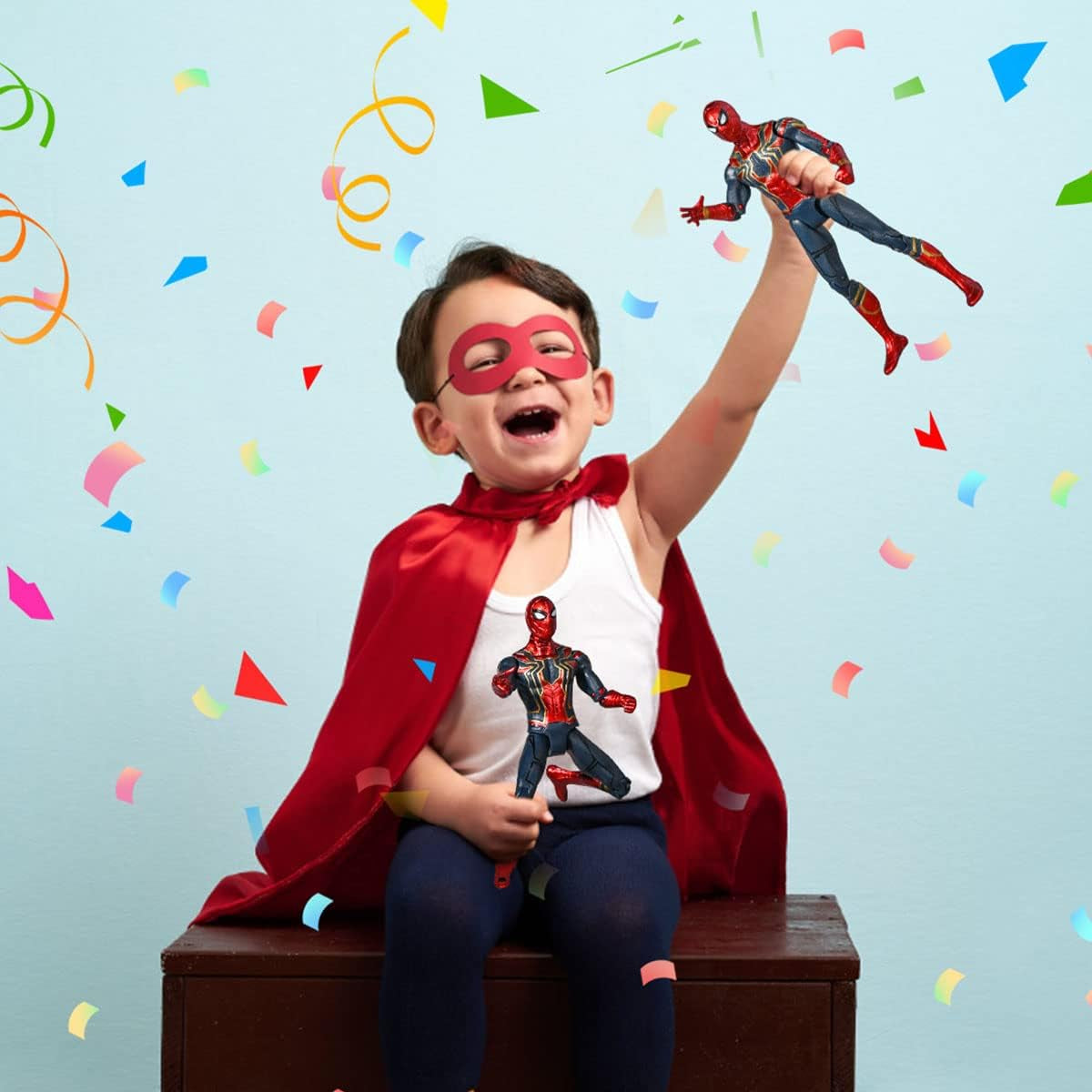 Figurina Spiderman, Titan Hero, Avengers, 30 cm, albastru-rosu, 3+