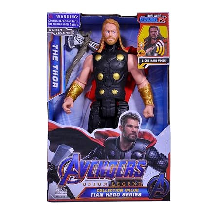 Figurina Thor, Titan Hero, 30 cm, multicolor sunete si lumini