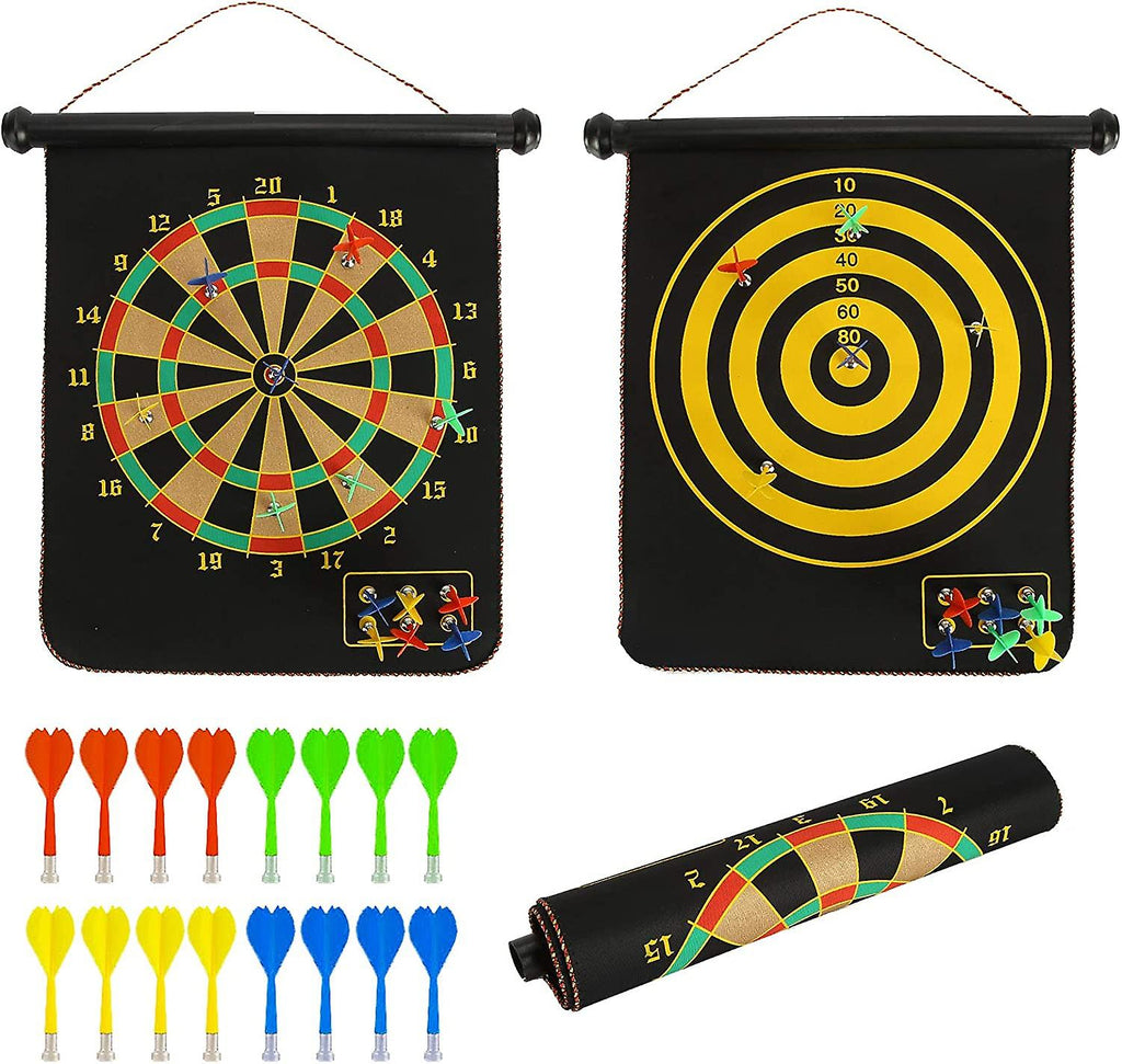 Joc Darts Magnetic cu 6 sageti incluse si Doua Fete 40 x 50 cm