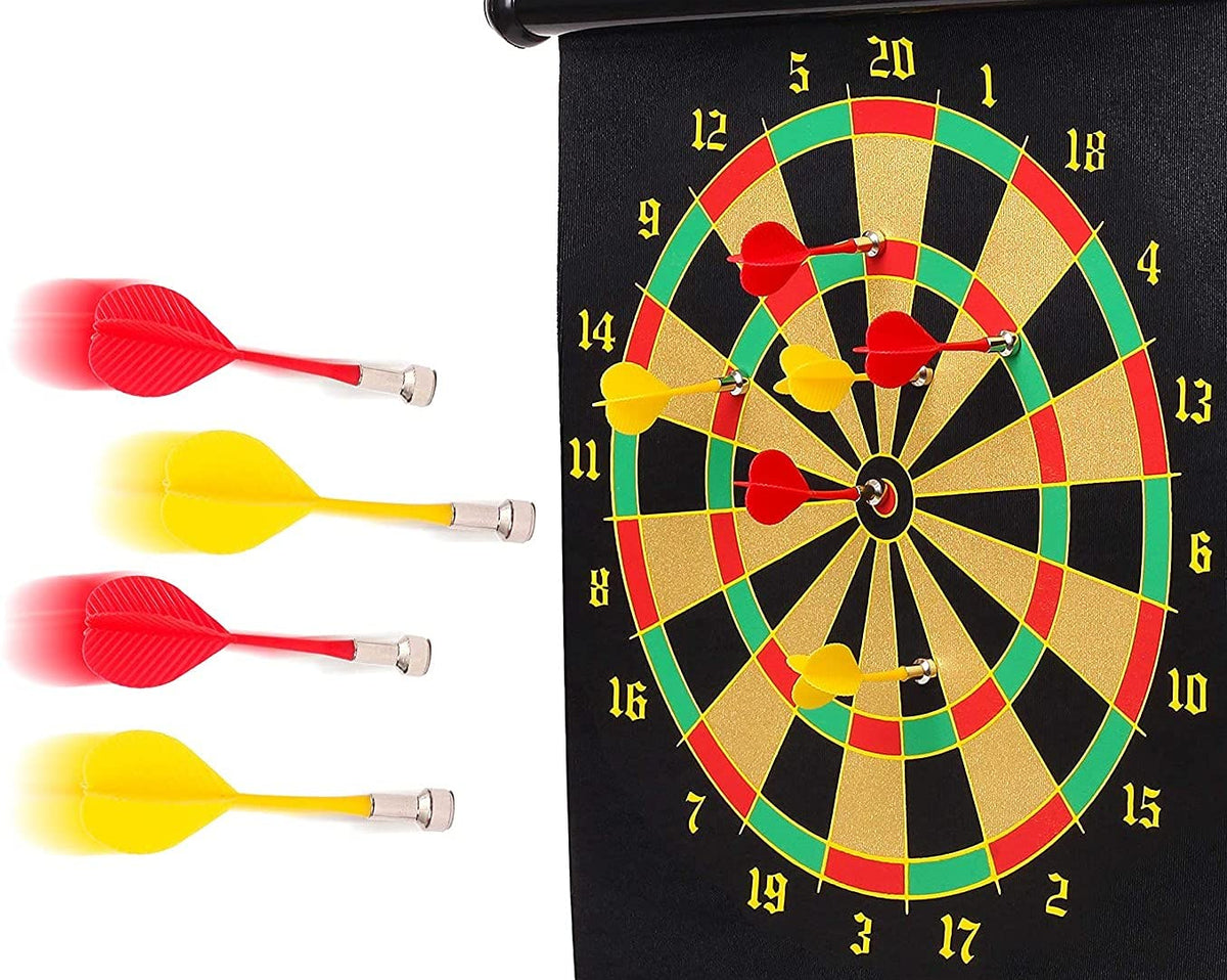Joc Darts Magnetic cu 6 sageti incluse si Doua Fete 40 x 50 cm