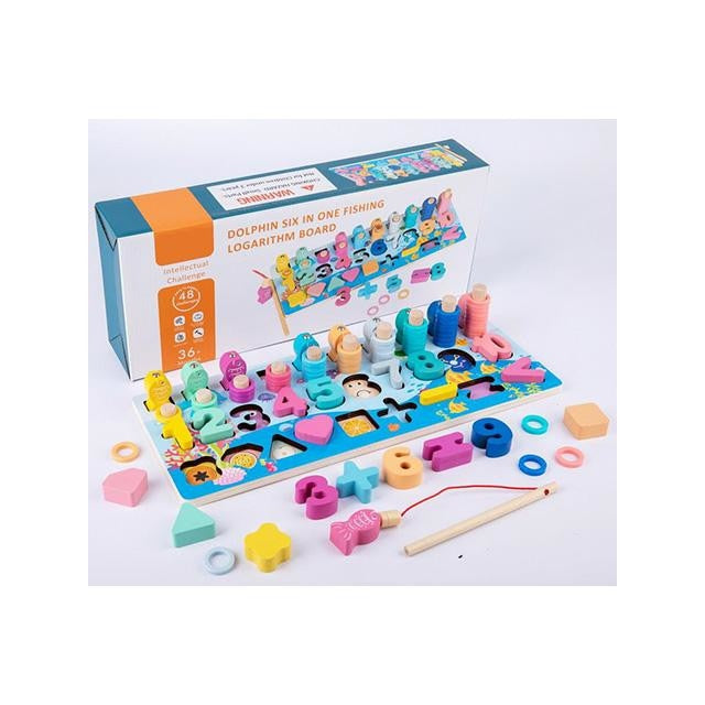 Joc educativ pentru copii, Magic Toys, Lemn, Multicolor - xStoc
