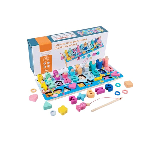 Joc educativ pentru copii, Magic Toys, Lemn, Multicolor - xStoc