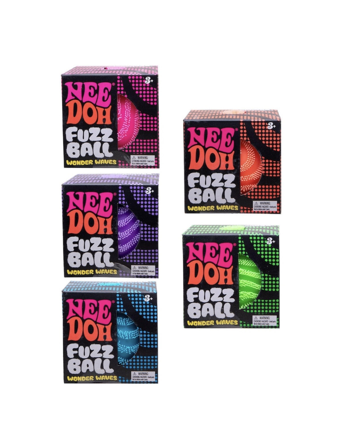 Jucarie antistres Fuzz Ball NeeDoh, 6,3 cm Verde