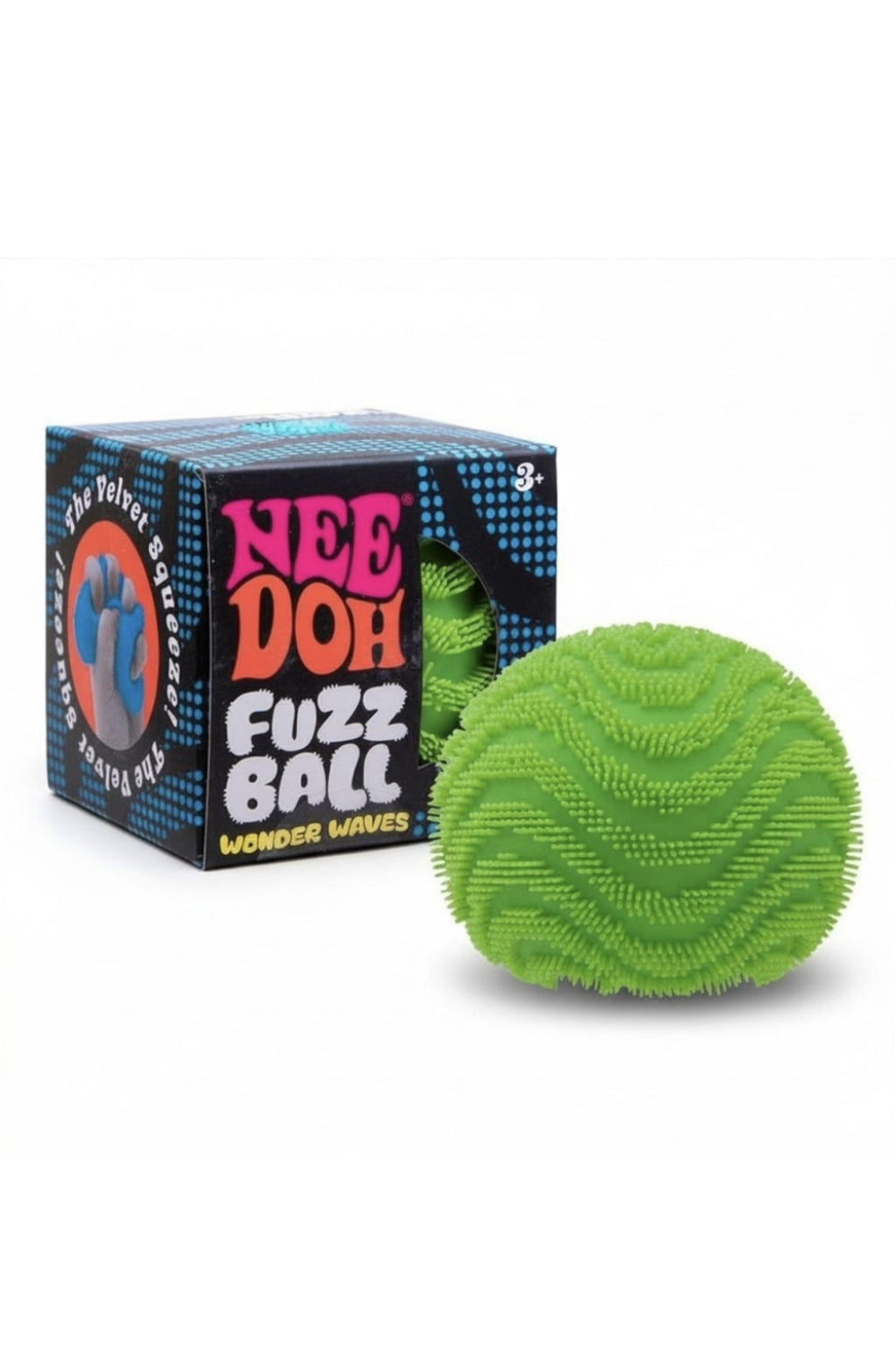 Jucarie antistres Fuzz Ball NeeDoh, 6,3 cm Verde