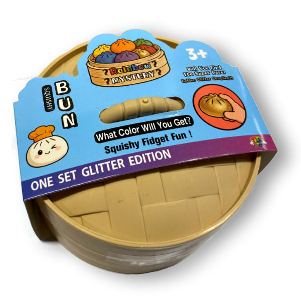 Jucărie Antistres Squishy Dumpling mystery box, Glitter Edition
