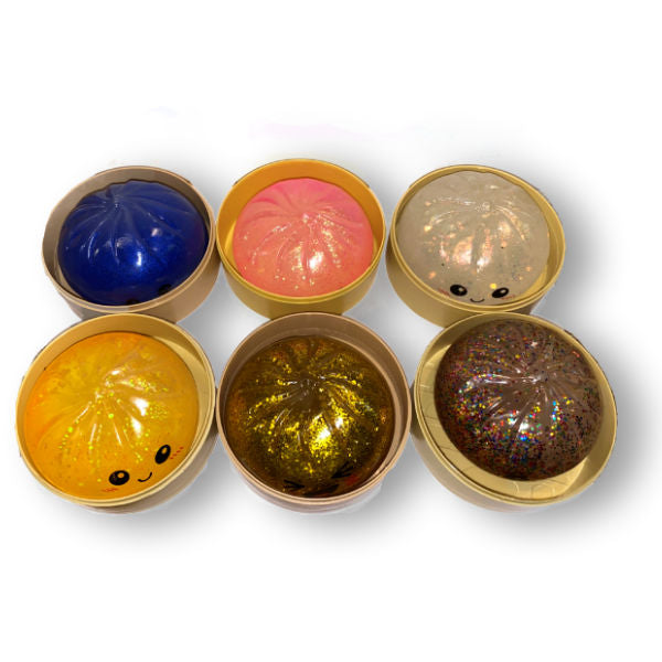Jucărie Antistres Squishy Dumpling mystery box, Glitter Edition