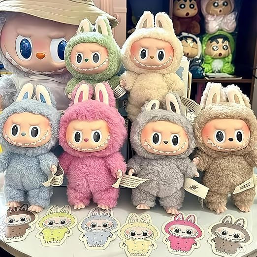 Jucarie de Plus Labubu, Micutul Monstru Pufos 17 cm