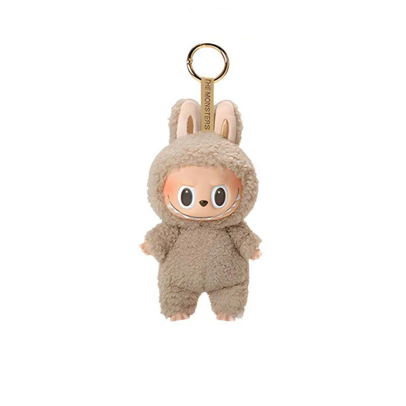 Jucarie de Plus Labubu, Micutul Monstru Pufos 17 cm, Maro
