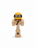 KENDAMA KROM Mini, marime mica pentru buzunar, galben 8 cm