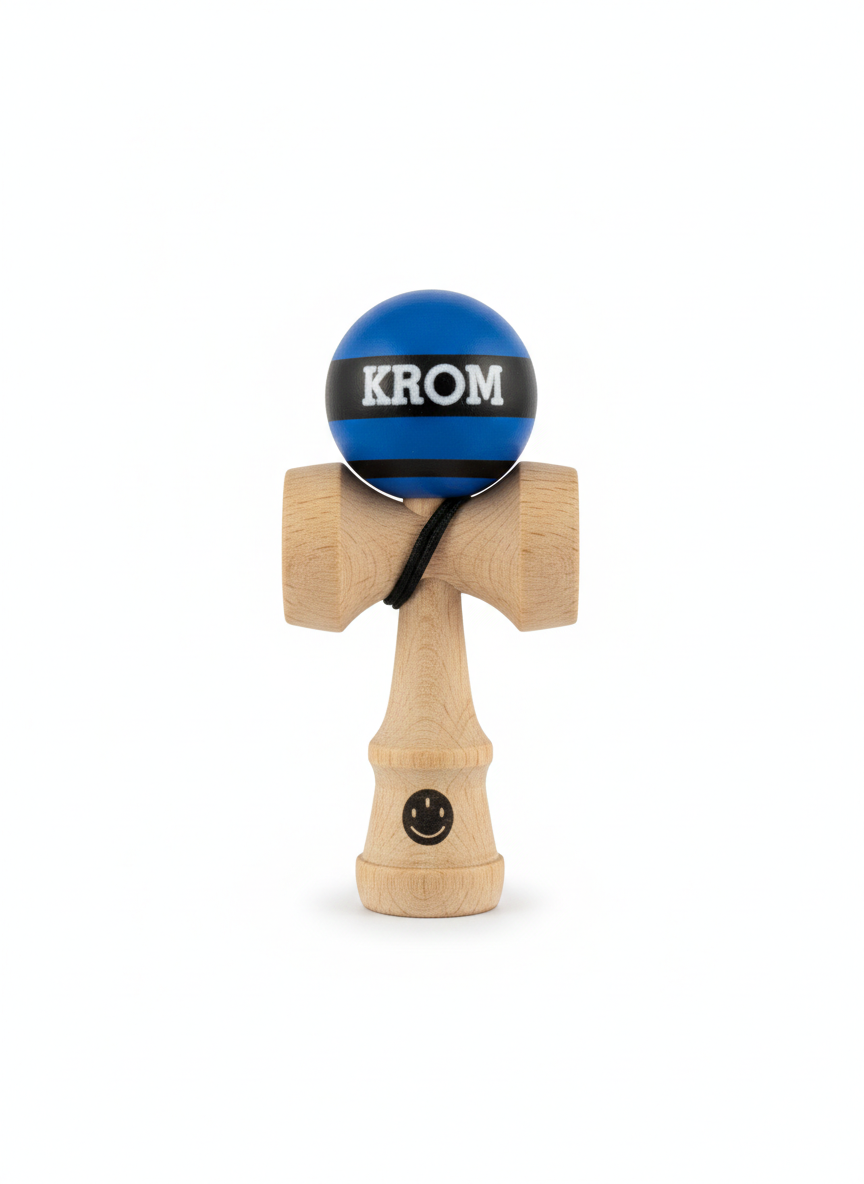 KENDAMA KROM Mini, marime mica pentru buzunar, Albastru 8cm