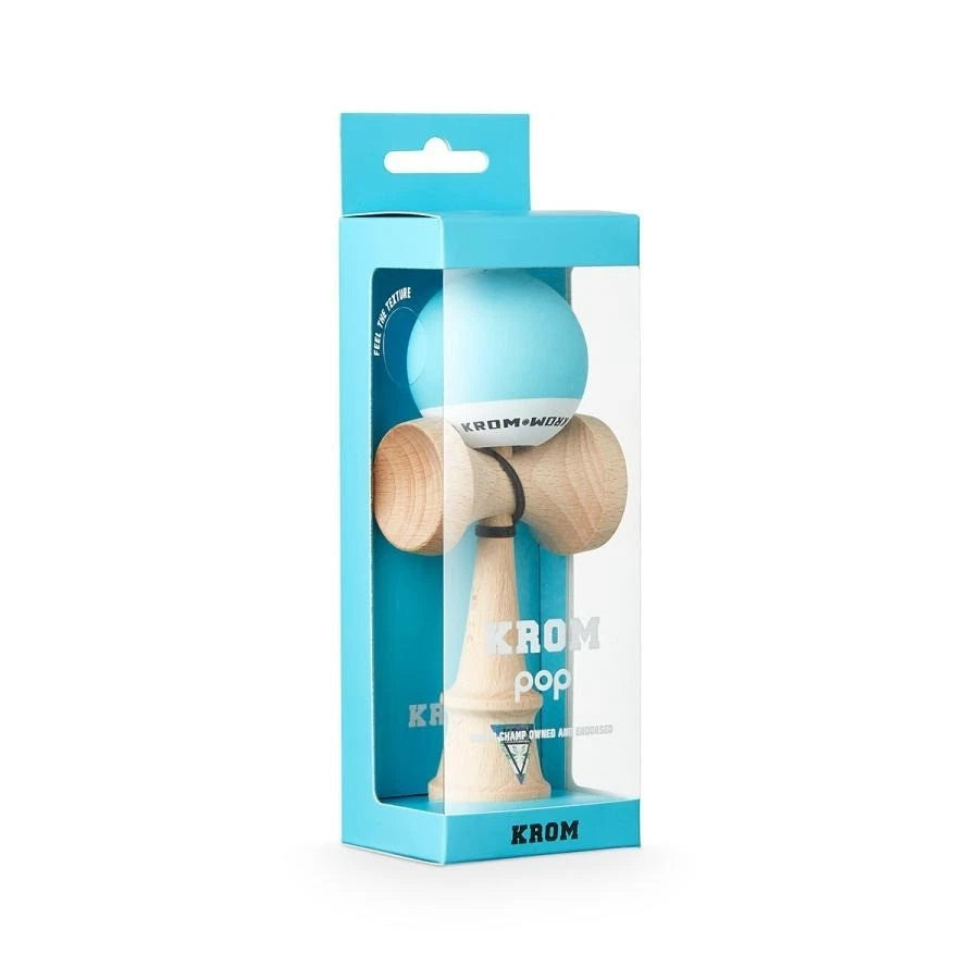 Kendama Tip KROM Pop Chrome Pop LOL Clear, Sky Blue