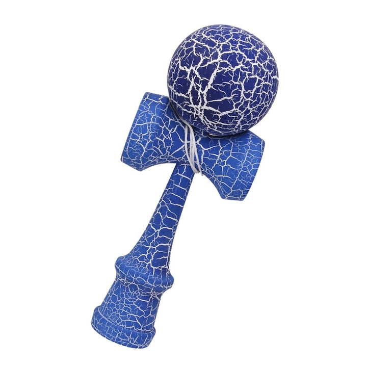 Kendama profesionala Albastru, Lemn, 18 cm