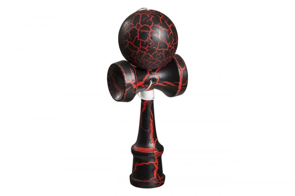 Kendama profesională din lemn, jucărie japoneză, design crăpat CRACK, culoare Roșu/Negru Nu există recenzii încă.