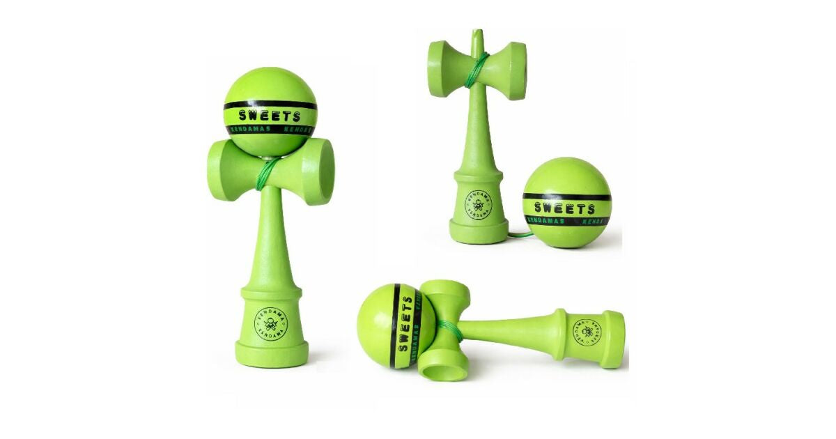 Kendama Starter Sweets, formă nouă Amped, ALL Green