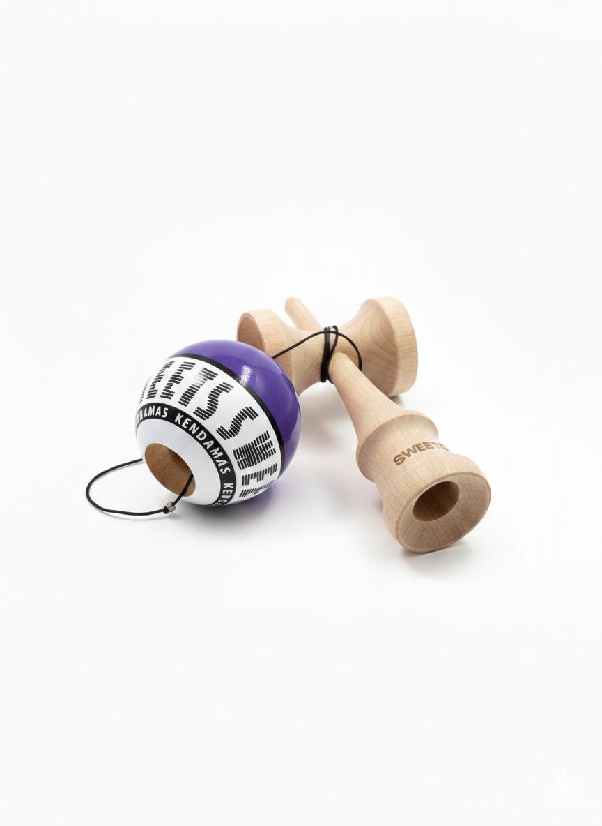 Kendama Starter Sweets, formă nouă Amped, rulment si ata de rezerva MOV