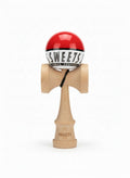 Kendama Starter Sweets, formă nouă Amped, rulment si ata de rezerva ROSU