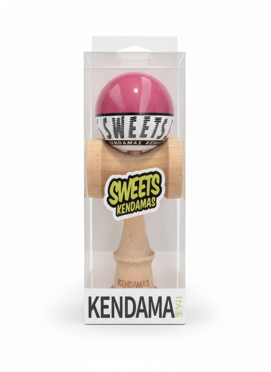 Kendama Starter Sweets, formă nouă Amped, rulment si ata de rezerva ROZ