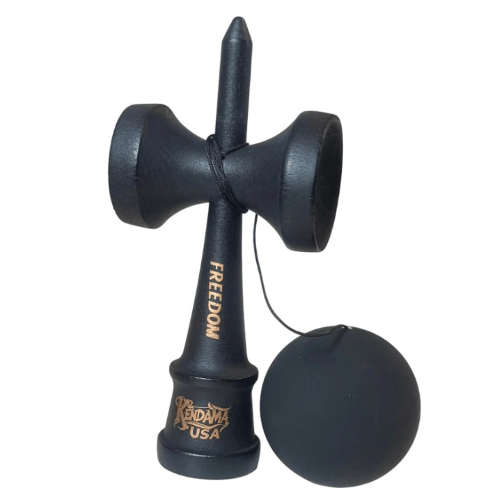 Kendama USA Forever - Bila cu Rubber Grip (All Black Edition)