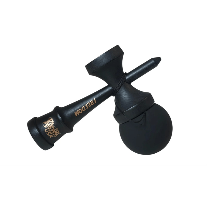 Kendama USA Forever - Bila cu Rubber Grip (All Black Edition)