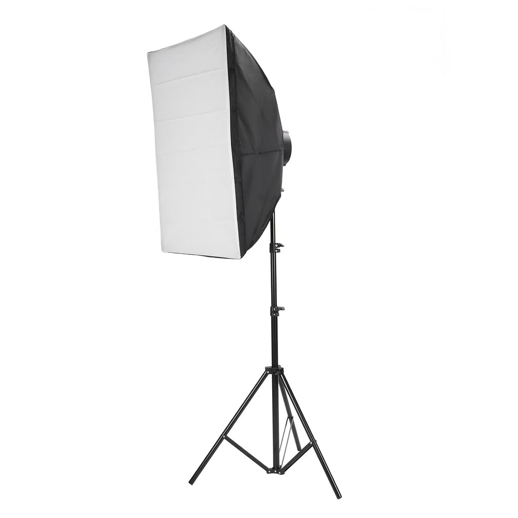 Kit Lumina Continua Softbox 70x50cm pentru Studio Foto cu 1 filtru difuzie si Suport Trepied Reglabil 78-230cm