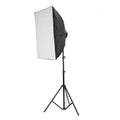 Kit Lumina Continua Softbox 70x50cm pentru Studio Foto cu 1 filtru difuzie si Suport Trepied Reglabil 78-230cm