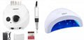KIT UNGHII:Freza electrica unghii 202 profesionala, 35000 rotatii +Lampa UV-LED SUNone cu Senzor Timer 48 W