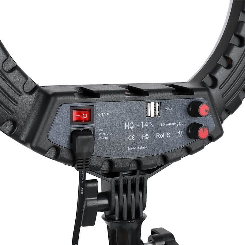 Lampa circulara LED cu trepied, geanta, Ring Light HQ14N
