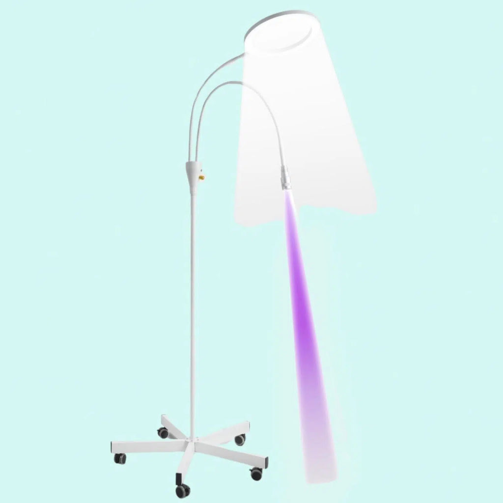 Lampa Led cosmetica, Lampa Ring Light cu luminozitate reglabilă și focalizare pentru adeziv pentru gene, Lampa profesionala gene