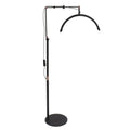 Lampa Led Semiluna cu Picior Fix, Reglarea Intesitatii si Suport pentru Telefon, 16 Inch