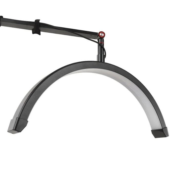 Lampa Led Semiluna cu Picior Fix, Reglarea Intesitatii si Suport pentru Telefon, 23 Inch - xStoc