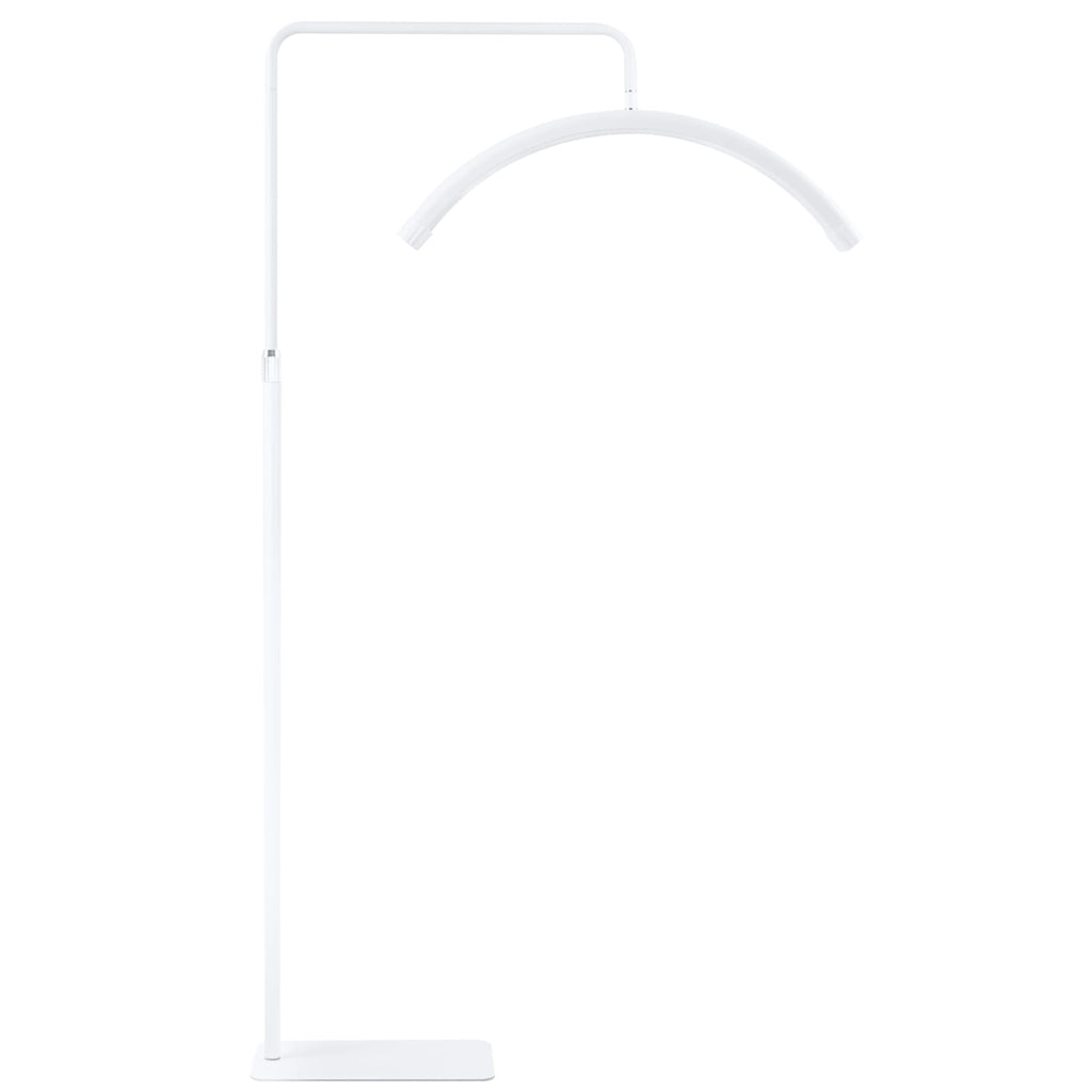 Lampa Led Semiluna cu Picior Fix, Reglarea Intesitatii si Suport pentru Telefon, 23 Inch, Alb - xStoc