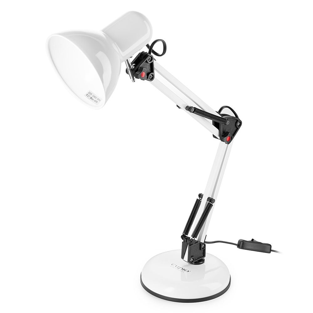 Lampa Masa Manichiura, Lampa Birou Cu Picior Si Suport,Alba
