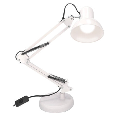 Lampa Masa Manichiura, Lampa Birou Cu Picior Si Suport,Alba