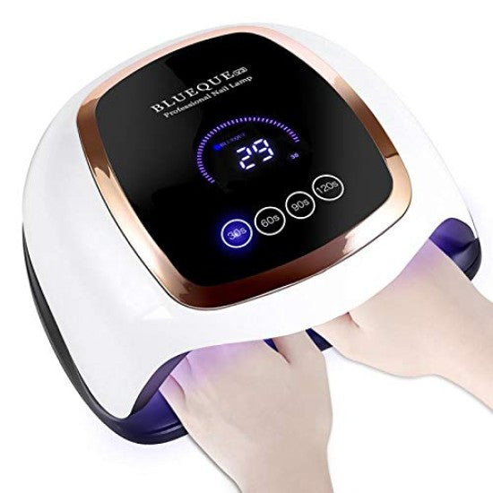 Lampa Profesionala  V3, 168W, 42LED-UV, Touch Control, Display Digital, Inductie Inteligenta, Baza Detasabila Pentru Pedichiura, Uscare Unghii, Senzor cu Infrarosu
