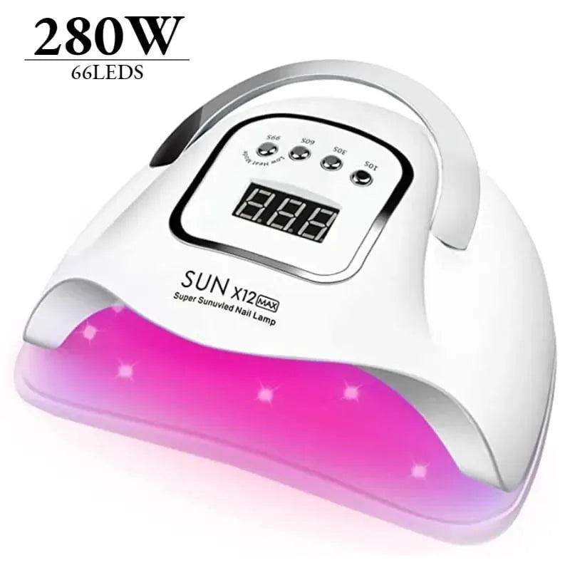 Lampa Unghii UV SUN X12 Max, 280 W, 66 Leduri