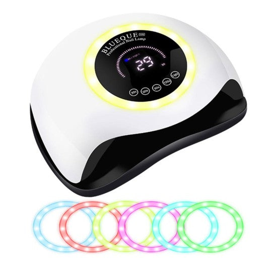 Lampa UV LED Profesionala Blueque V6, 168W, 42LED-UV, Display Digital, Touch Control